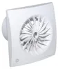 A white bathroom fan is shown from a three-quarter angle against a white background. Produktbild-Vorschau