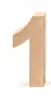 Glorex Papp-Zahl 1 17,5 x 5,5 cm Produktbild-Vorschau 3