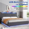 Letto imbottito MODFU 180x200 con contenitore, letto Anteprima dell’immagine prodotto 3