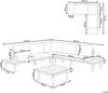 BELIANI Lounge Set Hellbraun Akazienholz 4-Teilig 5-Sitzer Produktbild-Vorschau 8