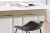 Miliboo - Design-Barhocker Schwarz mit Metallbeinen (2 Produktbild-Vorschau 9
