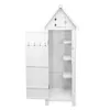 Armoire de jardin en bois [blanche], résistante à l'eau, Voir les images du produit 3