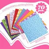70 pièces de tissu de coton Quilt 25x25cm Imprimé, Tissu Voir les images du produit 4