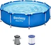 Bestway Framepool Steel ProMAX Pool Komplettset Rund Produktbild-Vorschau 1