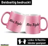Huuraa Glitzertasse Mrs. Right Schriftzug 330ml Pink Produktbild-Vorschau 2