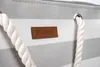 Plážová taška HEYO HTP03 Šedé pruhy 53x37x28 cm – Stylová a Náhled obrázku produktu 4
