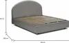 Quadratisches und halbes Bett Concetta, Containerbett mit Produktbild-Vorschau 3