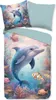 Traumschlaf Bettwäsche Delfin multi 135x200 cm + 80x80 cm Produktbild-Vorschau 2