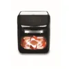 A black digital air fryer with a graphic showing air circulation inside. Produktbild-Vorschau