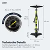 AARON Luftpumpe Sport One in Gelb Fahrrad-Stand-Pumpe für Produktbild-Vorschau 3