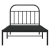 Bettgestell mit Kopfteil Metall Schwarz 100x200 cm Produktbild-Vorschau 5