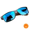 Sonnenbrille Herren Polarisiert UV400, Blaue Gläser Holz Produktbild-Vorschau 3
