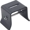 A close-up studio shot of a black metal bracket. Produktbild-Vorschau