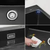 CECIPA MAX Spülbecken Schwarz Granit 60x45  Küchenspüle Produktbild-Vorschau 5