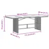 The Living Store 9-tlg. Garten-Essgruppe mit Kissen Schwarz Produktbild-Vorschau 10