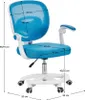 Kondela Kinderstuhl mit Fußhocker Trixi Typ 2 - blau/weiß Produktbild-Vorschau 3