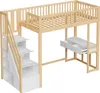 Sweiko 90x200 podkrovná posteľ s multifunkčným stolíkom, Náhľad obrázku produktu 10