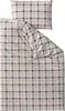 A duvet cover and pillowcase with a plaid pattern. Náhľad obrázku produktu