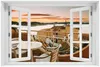 Wallario Premium Glasbild mit Fensterrahmen, freischwebende Produktbild-Vorschau 1