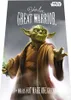 Yoda from Star Wars is depicted in a heroic pose, holding a green lightsaber. Text overlays provide a quote and the Star Wars logo. Produktbild-Vorschau