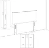 vidaXL Kopfteil mit Ohren Dunkelblau 183x16x118/128 cm Samt Produktbild-Vorschau 7