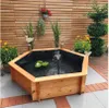 Sechseck-Hochteich 125cm, LxBxH: 145 cm x 128 cm x 41 cm, Produktbild-Vorschau 1