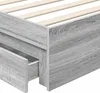 Aufbewahrungsbett Graues Sonoma 75 x 190 cm Holzwerkstoff Produktbild-Vorschau 11