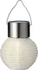 LED solárna záhradná lampa 9,5 cm nylonová biela Náhľad obrázku produktu 1