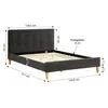 Homestyle4u Polsterbett 140x200 cm mit Lattenrost Produktbild-Vorschau 3