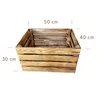 Holzkiste 50x40x30 cm 2er Set geflammt rustikal – große Produktbild-Vorschau 6