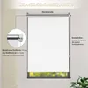 Diagram showing how to measure for a roller blind. Produktbild-Vorschau