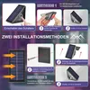Instructions for installing solar lights using two different methods. Produktbild-Vorschau