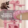 Yaheetech 138 cm H Kratzbaum Kletterbaum Katzenbaum mit 3 Produktbild-Vorschau 5