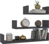 vidaXL Wandplanken, 3 stuks, grijs, houtvezel Productafbeelding-voorbeeld 3
