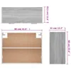 Pensile Grey Sonoma 80x31x60 cm Materiale a base di legno Anteprima dell’immagine prodotto 20