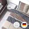 Biber Bettwäsche 155x220cm 100% Baumwolle Taupe Beige mit Produktbild-Vorschau 4