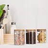 Relaxdays Vorratsdosen Glas, 3er Set, für Pasta, Reis, Produktbild-Vorschau 3