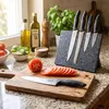 STONELINE® Edelstahl Messer Set 5-teilig mit Messerblock | Produktbild-Vorschau 2