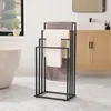 Portasciugamani Valora a 4 pioli, nero | Moderno organizer Anteprima dell’immagine prodotto 6