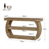 Tribesigns, tavolino da 160 cm, tavolino da ingresso Anteprima dell’immagine prodotto 2