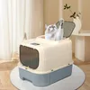 Katzentoilette mit Deckel Katzenklo modernes Design Produktbild-Vorschau 7