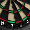 A close-up view of a dartboard, showing the numbers and scoring sections. Produktbild-Vorschau