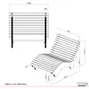 Holzliege Wellenliege Waldsofa Relaxliege Gartenliege Produktbild-Vorschau 9