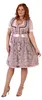 Dirndl vieux rose taupe avec tablier en dentelle, taille : Voir les images du produit 5