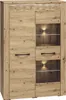 Vitrine deux portes DIANDRA – chêne artisan Voir les images du produit 1