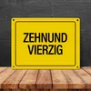 50. Geburtstag Metallschild mit Spruch: Zehnundvierzig Produktbild-Vorschau 4
