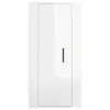 vidaXL Armoire TV murale blanc brillant 40x34,5x80 cm Voir les images du produit 7