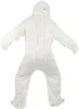 A full-body view of a white, furry yeti costume against a white background. Náhled obrázku produktu