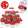 100er Set Sturzglas 230 ml To 82 Fliegenpilz Deckel rot Produktbild-Vorschau 2