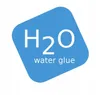 A blue graphic with the text "H2O water glue" on a white background. Produktbild-Vorschau
